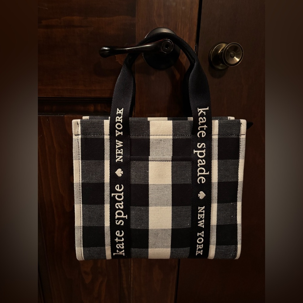 Kate Spade Black&White Gingham Tote